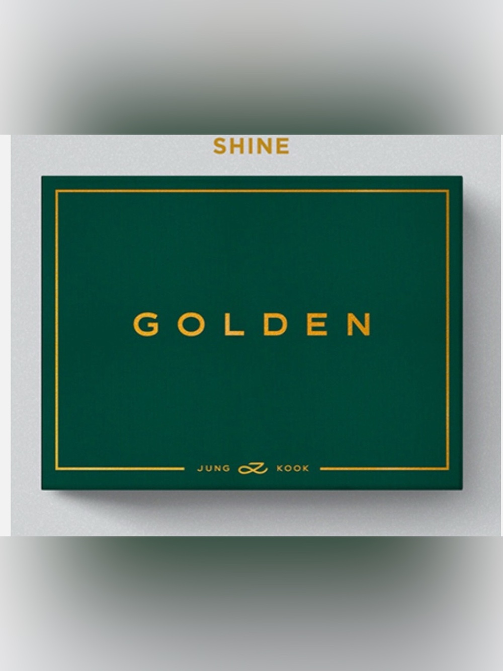 Jung Kook (BTS) GOLDEN Album - SHINE Version (Green/Gold) with Book never used